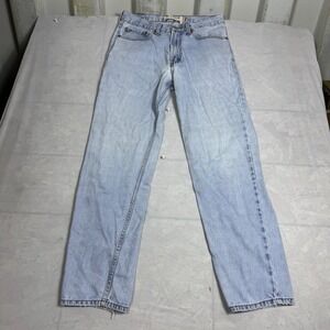 Levi's 550 Mens Straight Jeans Light Blue Denim Relaxed Fit Everyday Size 32x32